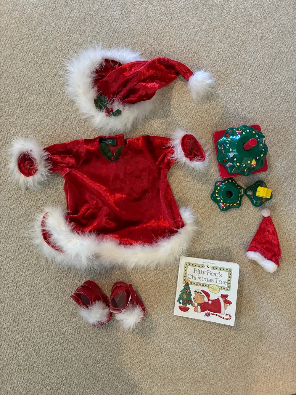 Bitty Baby Christmas Santa Outfit Set